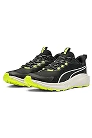 PUMA Unisex Skyrocket LITE Trail Road löparsko, Black-Feather Gray-Yellow Alert, 6.5 UK, svart fjäder grå gul varning, 40 EU