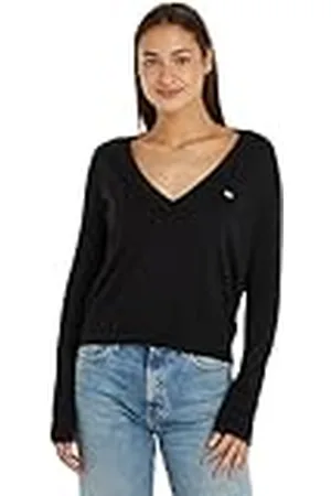 Tommy Hilfiger Tjw Essential Vneck-tröja för kvinnor ext-tröjor, , XS