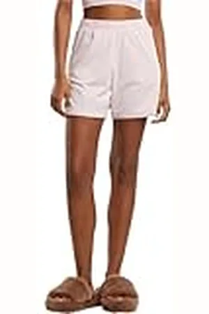 Urban classics Damshorts, tvättad jerseyshorts, korta byxor av tvättad jersey för kvinnor, lös passform, storlekar XS – 5XL, , M