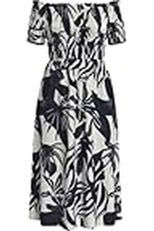 VILA Vilisa Off Shoulder Midi Smock Dress/Dfs, , 40