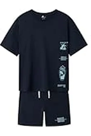 NAME IT Pojkar Nkmhirlan/Henlo Ss Nreg topp set Pb, , 140