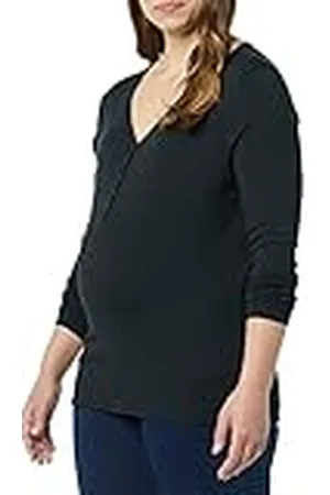 Amazon Kvinnors moderskap amning slim-fit Henley skjorta, , X-Small