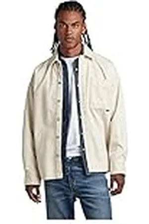 G-Star RAW Herr Boxy Fit långärmad skjorta, , XXL, , XXL