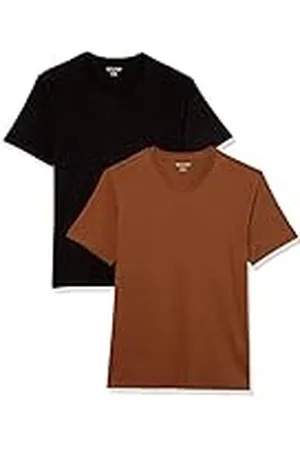 Amazon Mäns Slim-Fit kortärmad V-ringad t-shirt, paket med 2, , Large