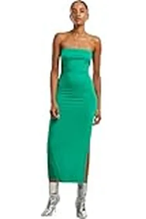 Urban classics Damklänning, damklänning, bandeau midiklänning, axelbandslös bandeau klänning i midilängd, storlekar XS – 5XL, , 4XL