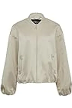 QS by s.Oliver Satin överdimensionerad blus med elastisk fåll, , 40