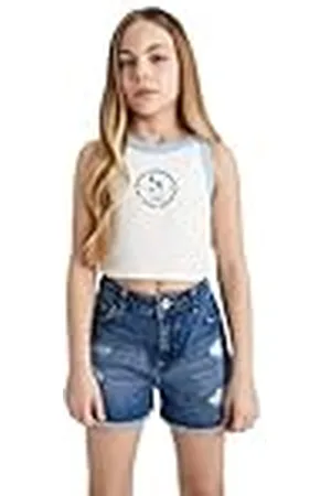 DeFacto Undertröjor för flickor, linne, topp och crop top och topp för barn kvinnor, , 5-6 År
