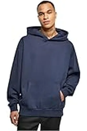Urban classics Huvtröja för män, Heavy Terry Garment Dye Hoody, herrsweatshirt i överdimensionerat utseende, finns i många färger, storlekar XS – 5XL, , XXL