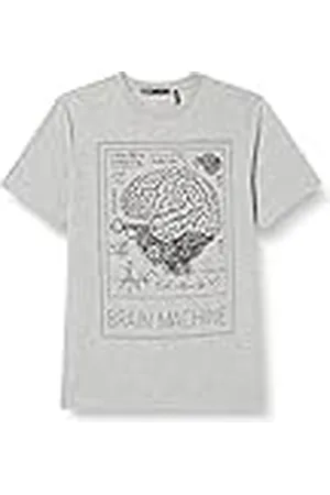 Koton Män Bedrucktes T-Shirt Rundhals Kurzarm Slim Fit, , S, , S