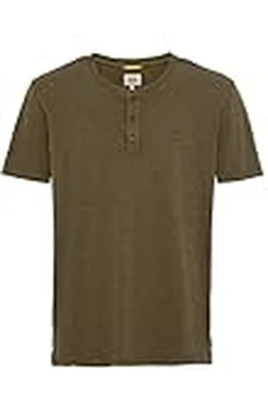 Camel Active Kortärmad Henley T-shirt med knappslå, , S