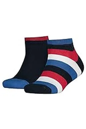 Tommy Hilfiger Tommy hjälpare unisex barn TH KIDS basic randig kvarts 2P strumpor, 2-pack