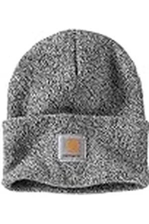 Carhartt Unisex, stickad mössa, Svart/vit, En Storlek
