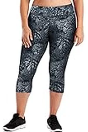 Just My Size Active Stretch Capribyxor för kvinnor, , 1X