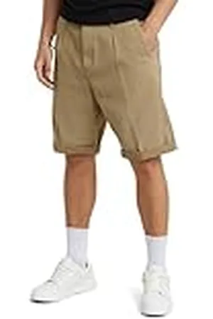 G-Star RAW pleated chinos shorts, , 34W