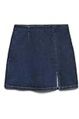 VERO MODA Damjeanskjol med dragkedja och rakt snitt, , S