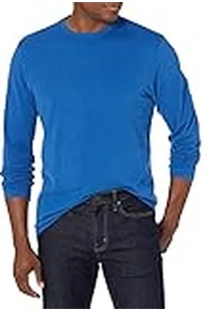 Amazon Långärmad T-shirt för män, normal passform, , Large