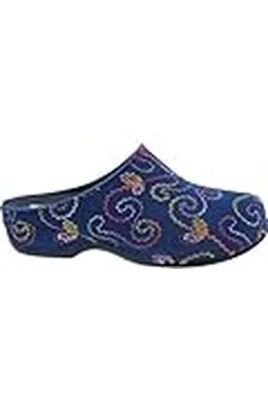 Berkemann Damtofflor, Donata, blå/ornament, 41,5 EU, , 41.5 EU