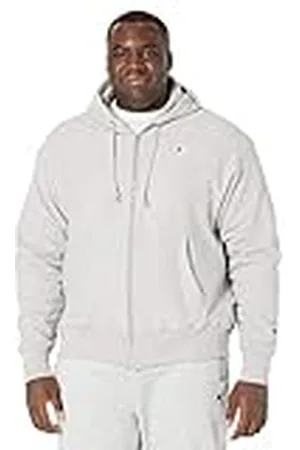 Champion Huvtröja med dragkedja, omvänd väv, sweatshirt,huvtröja i fleece med dragkedja för män, XL