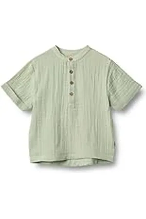 WHEAT Unisex barn pojkar S/S Svend GOTS certifierad skjorta, , 116
