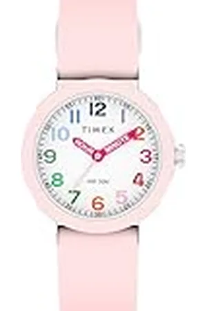 Timex Time Machines klocka på 30 mm för barn – rosa silikonrem, urtavla, boett, TW2W92000