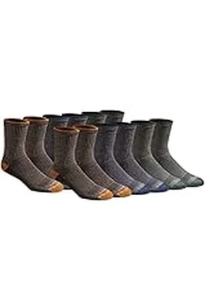 Dickies Herr Dri-tech fuktkontroll komfort längd mid-crew strumpor (paket med 12), , 40-46 EU