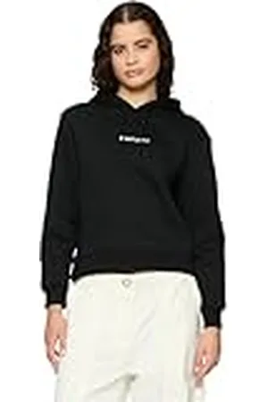 miss tee Huvtröja för kvinnor I Dont Give A Hoody, avslappnad huvtröja med tryck, normal passform, storlekar XS – 5XL, , 4XL