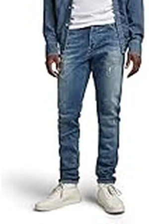G-Star RAW herr Jeans 3301 Slim, Blau (Vintage Ripped Sea Breeze C913-d906), 30W / 34L