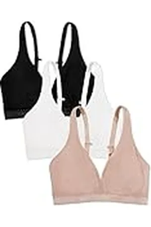 Fruit Of The Loom Bralette, dam, utan bygel, bomull, flera alternativ, L