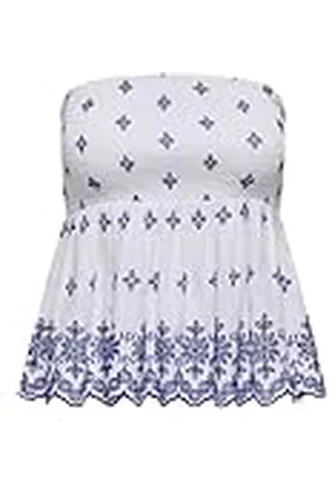 ONLY Onllou Life Emb Bandeau Top WVN, , L