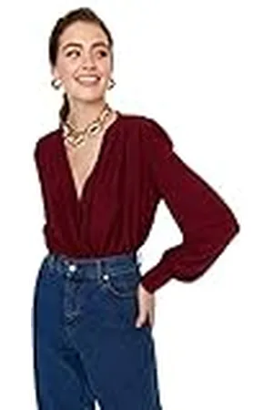 Trendyol Kvinnor enkel stickad bodysuit, , 68