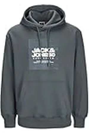 JACK & JONES Jcoaero Front Print Sweat Hood Huvtröja för män, , XS