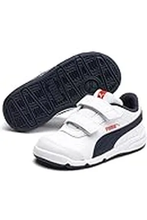 PUMA STEPFLEEX 2 SL VE V INF Sneaker, White Peacoat körsbärstomat 07, 8.5 UK Child