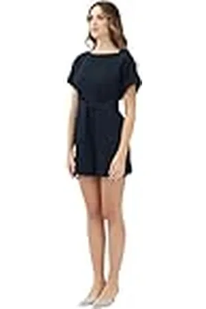 Armani Exchange Blue Edition, sustainable, ribbon bälte med logotyp, jumpsuit, , 6, , 42