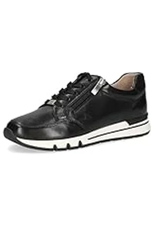 Caprice Damsneakers, platta av läder med dragkedja, skobredd H multibredd, , 38 EU