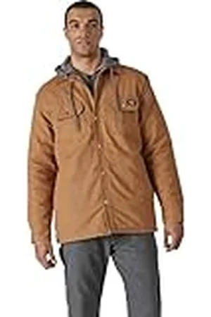 Dickies Fleecejacka med huva för män med Hydroshield, Brun anka, 2X