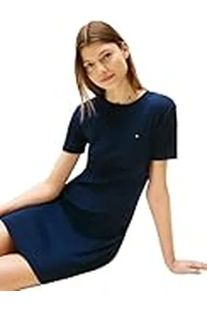 Tommy Hilfiger Ny Cody smal kort bomullsklänning för kvinnor, , M