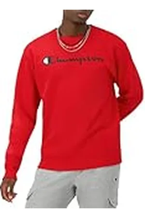 Champion Powerblend fleece Crew, splitskript tröja för män, , XS