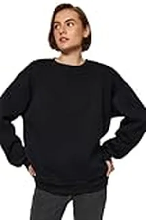Trendyol Rak långa ärmar plus size sweatshirt, , XS