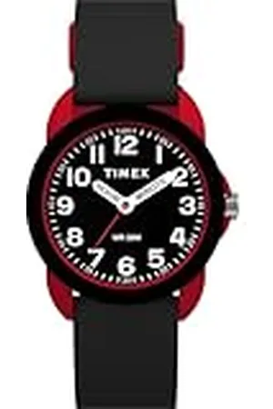Timex Time Machines klocka på 30 mm för barn – svart silikonrem, svart urtavla, boett, TW2W91900
