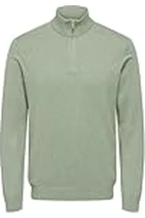 Only & Sons Onsloui Reg 12 Mel halv dragkedja stickad Noos, , XS