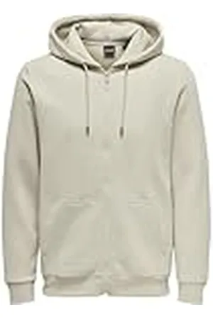 Only & Sons Herrar Onsceres Zip THR. Hoodie Sweat Noos huvjacka, , XL