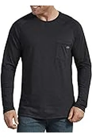 Dickies Temp-iq Performance Cooling långärmad T-shirt för män, Stickad svart ljung, M
