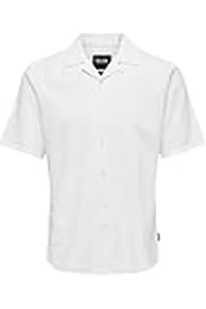 Only & Sons Onscaiden Ss Solid Resort Linen Noos kortärmad skjorta, , XL
