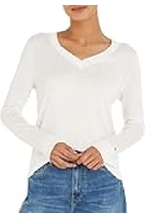 Tommy Hilfiger Dam CO Jersey Stitch V-NK tröja pullover tröja, , XS, , XS