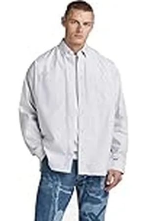G-Star RAW Herr Tp Bttn Down överdimensionerade långärmade skjortor, , L