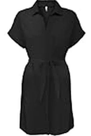 ONLY Onljakiri Linne S/S Shirt Dress Ptm, , M