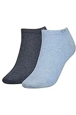 Calvin Klein Damsneakers 2-pack strumpor, ljusblå melange, en storlek, , En Storlek