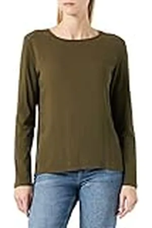 Springfield Bimateria virkad t-shirt, mörk khaki, L, , L
