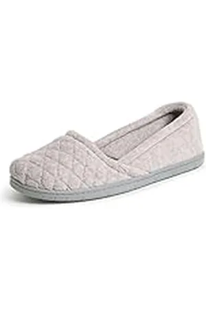 Dearfoams Katie mikrofiber espadrills, damtofflor med , stor EU, , Large