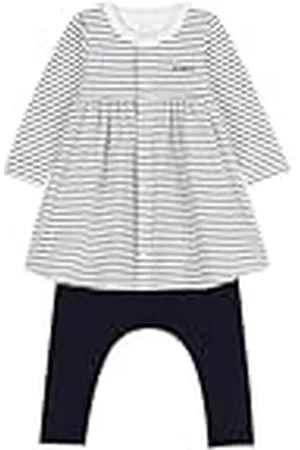 Petit Bateau Långärmad klänning och leggings för pojkar, , 18 månader